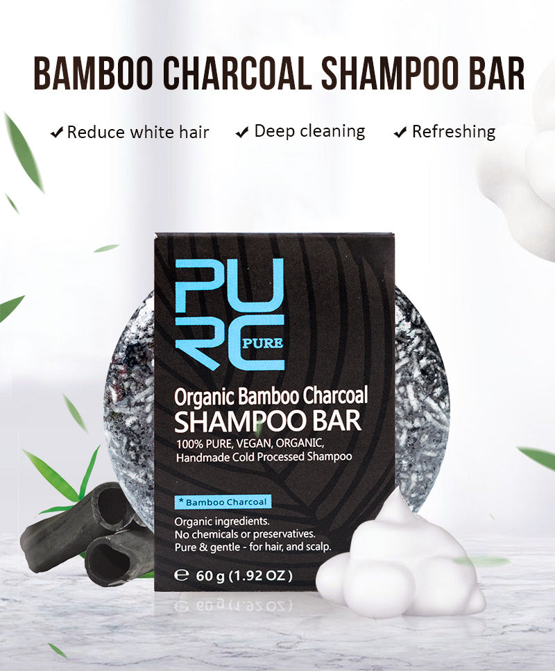 Bamboo Charcoal Shampoo Bar — product photo 6