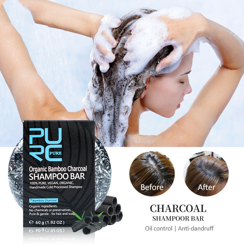 Bamboo Charcoal Shampoo Bar — product photo 2
