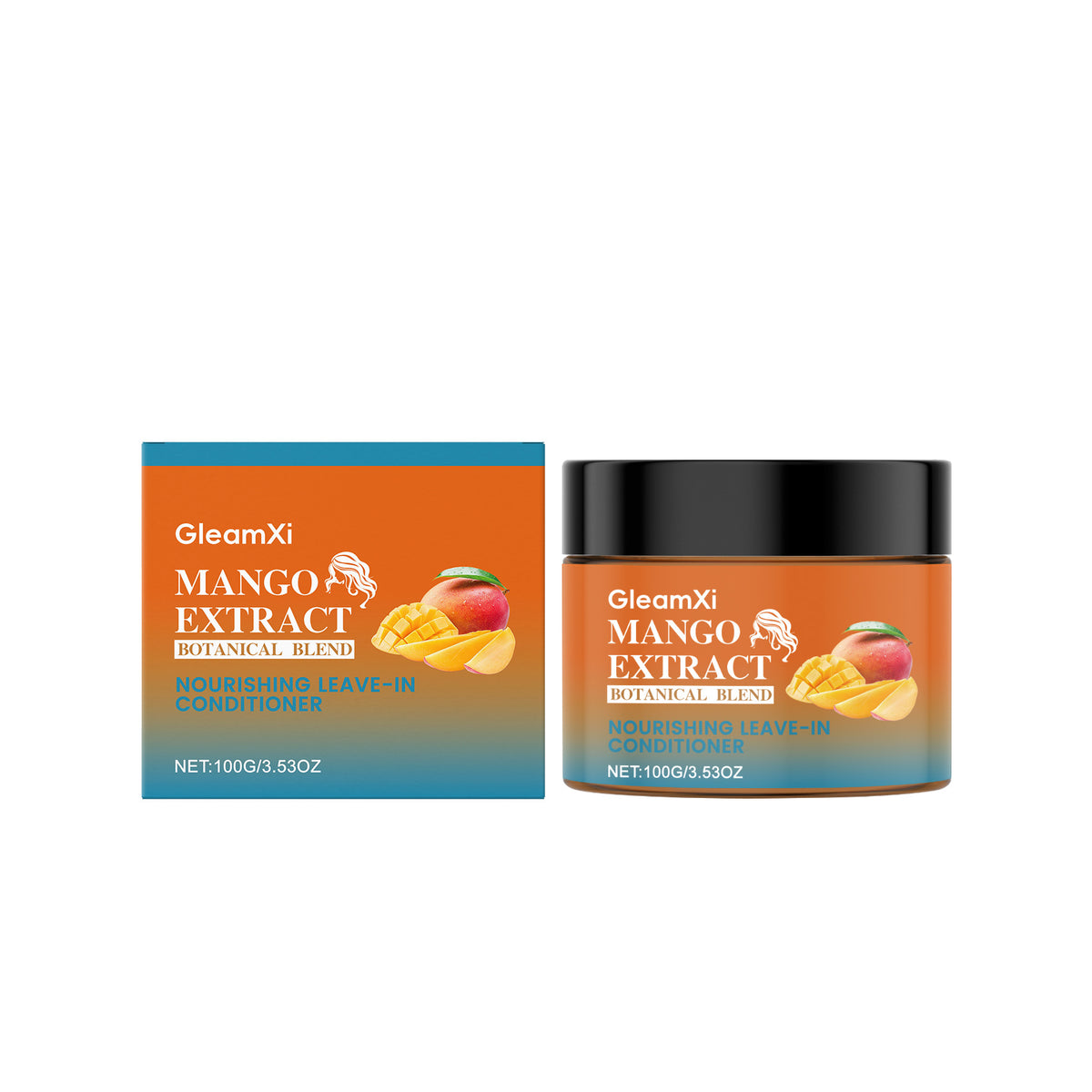 Mango Leave-In Hair Conditioner application