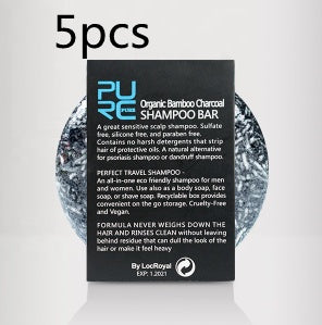 Bamboo Charcoal Shampoo Bar — product photo 7