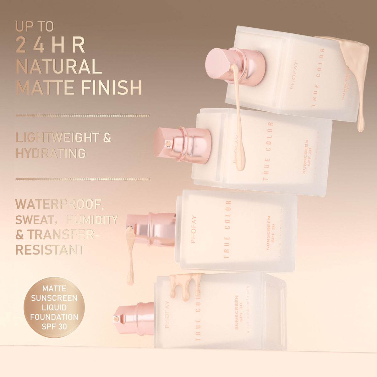 Matte SPF 30 Foundation — product photo 5